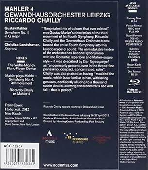 Amazon.co.jp: Mahler 4 [Blu-ray] [Import] : Christina